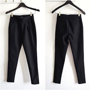 Indero Black Dressy Ponte Leggings Women’s Size Medium Pull-On Stretch Pants